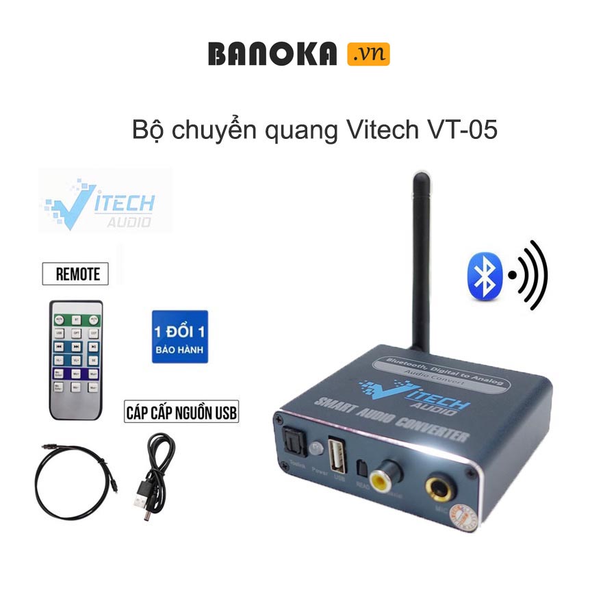 Chuyển Quang VITECH VT-05 Có Bluetooth